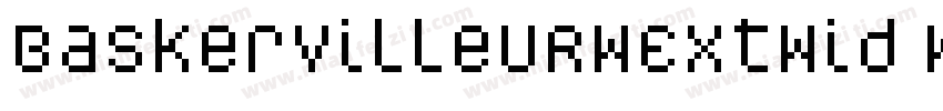 BaskervilleURWExtWid W01 Rg字体转换